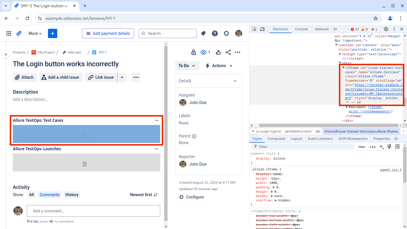 The URL can be found in the src attribute.