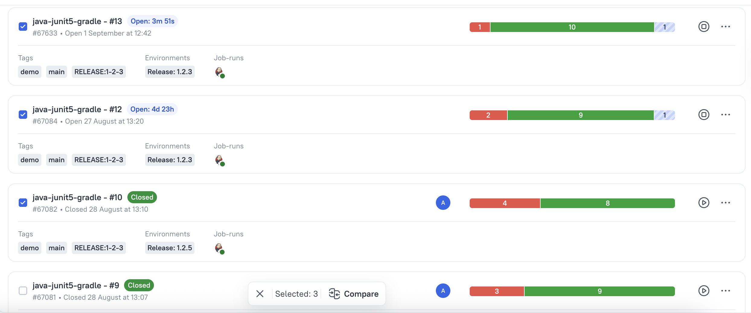choosing launches for comparing